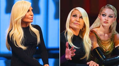 grammy donatella versace|donatella versace face what happened.